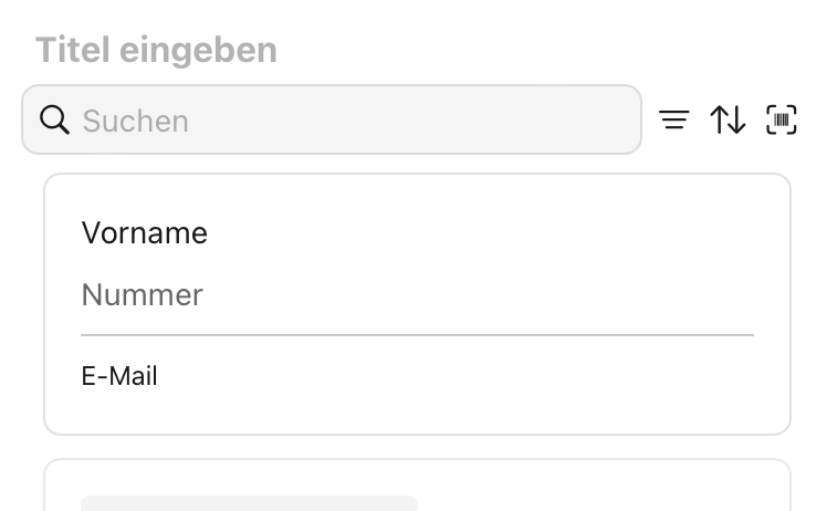 Claris Studio, Kartenliste