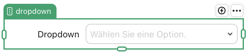 Feldobjekt „Dropdown“