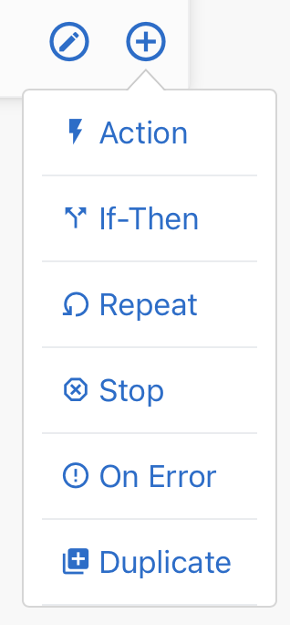 Claris Connect step options