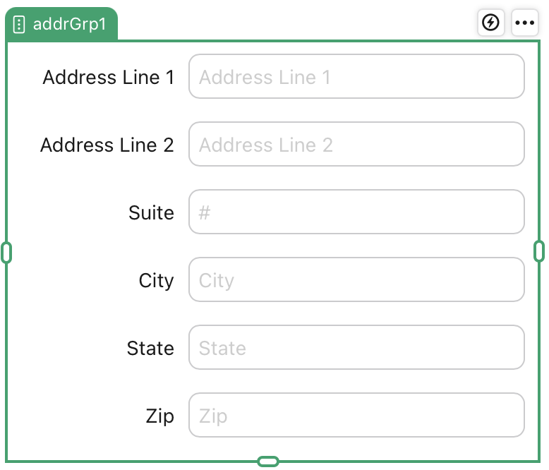 Address field object