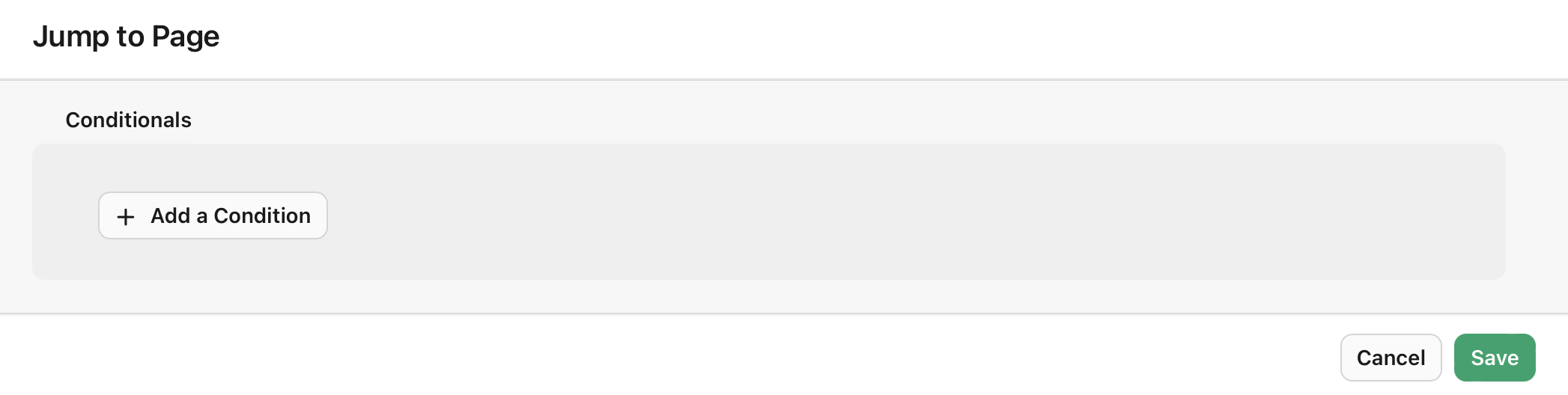Form view, Conditional Page Branching, Add a Condition