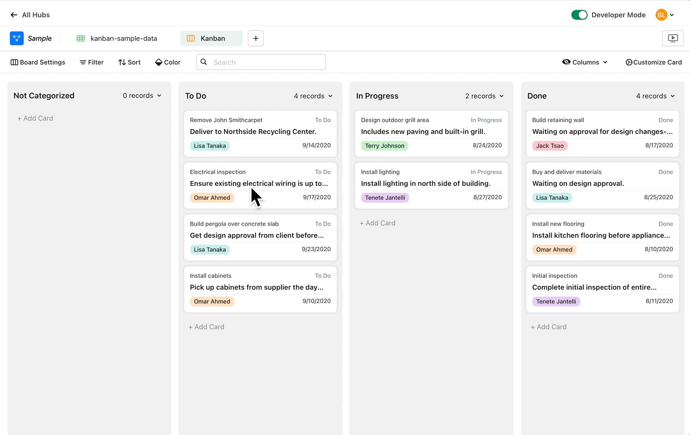 Click to play Add a field to your cards.