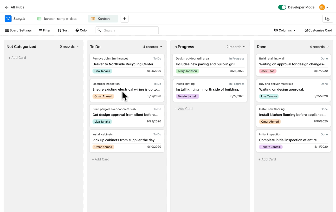 Click to play Add a condition that sets a color for your card.