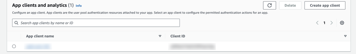 Amazon Cognito, clientes de aplicaciones y análisis