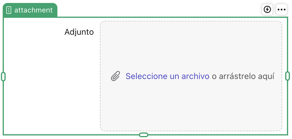 Objeto de campo de adjuntos