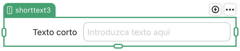 Objeto de campo de texto corto