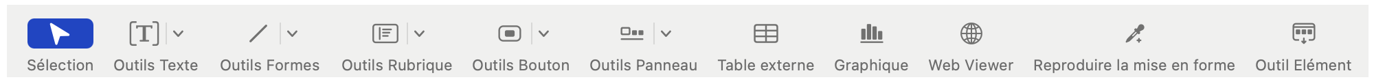 Outils de modèle