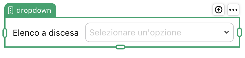 Oggetto campo Elenco a discesa