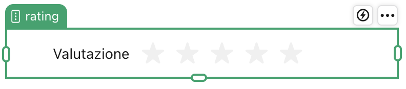 Oggetto campo Valutazione